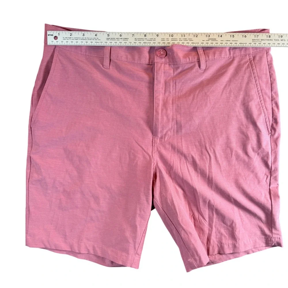 Perry Ellis Golf Shorts Mens 36 Pink Excellent Stretch Performance SU36622